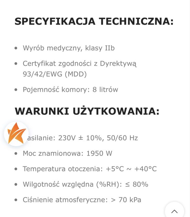 Autoklaw na gwarancji