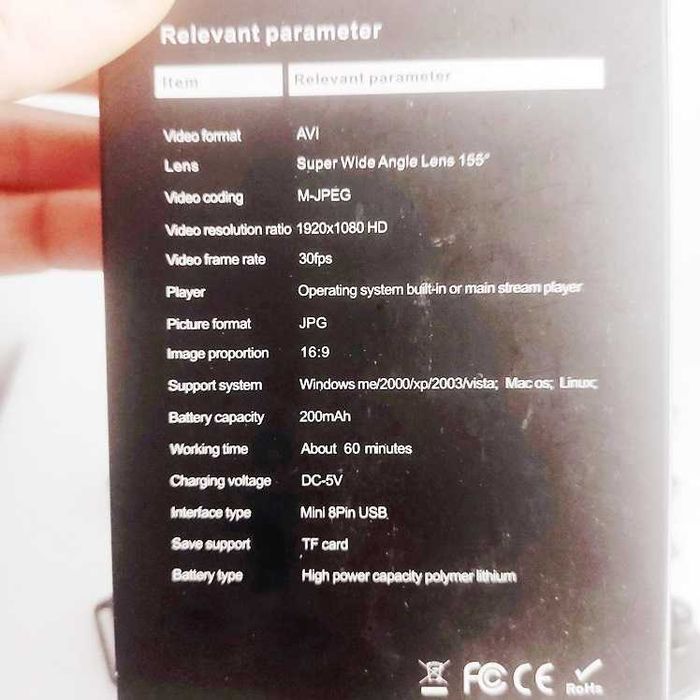 Camera Mini DV SQ12 Waterproof Novas