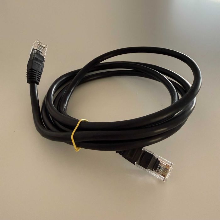 Cabo de Rede Ethernet RJ45 Preto