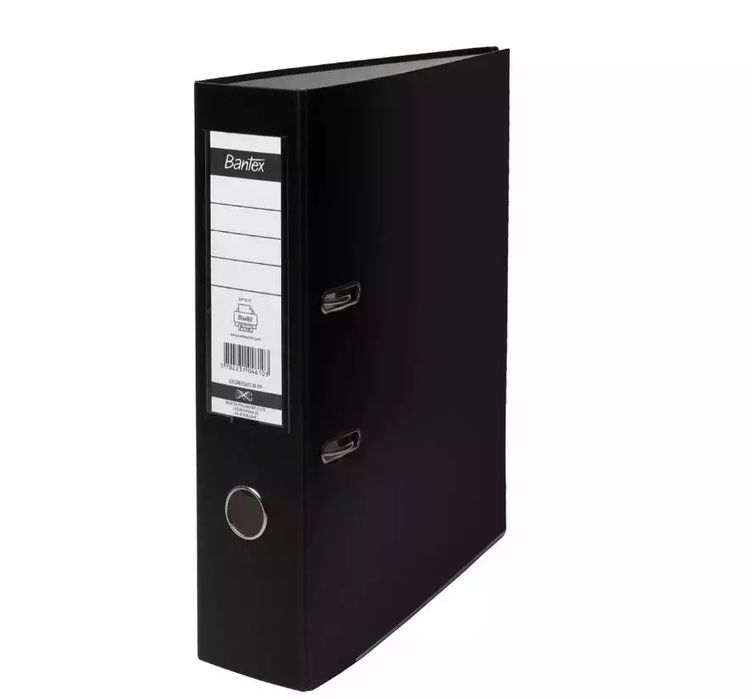 Segregator A4 PP 80mm XXL czarny. Bantex. Nowy Produkt
