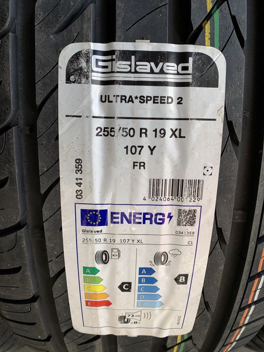 (6шт) нові 255/50R19 Gislaved UltraSpeed 2 (107Y XL) EVc літні шини