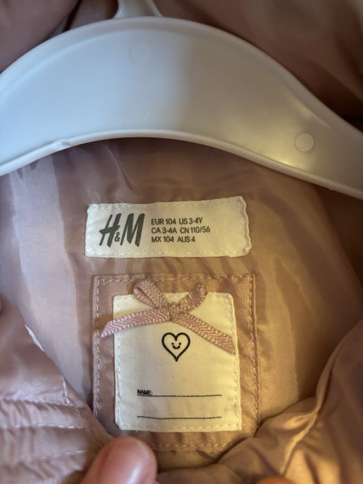 Kurtka 104 puchowa h&m