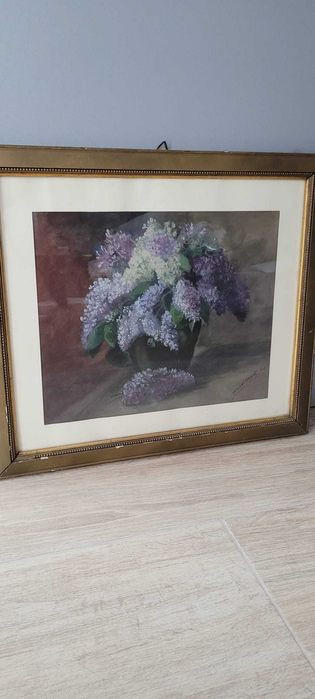 Obraz akwarela 1903 rok