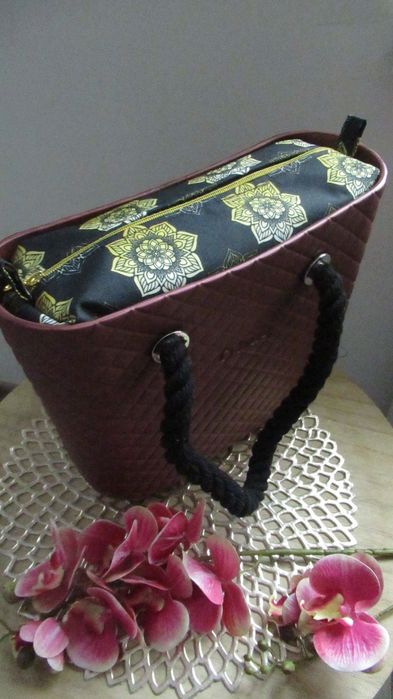 Organizer do Obag Mini Mandale złote suwak złoty łezka 24h