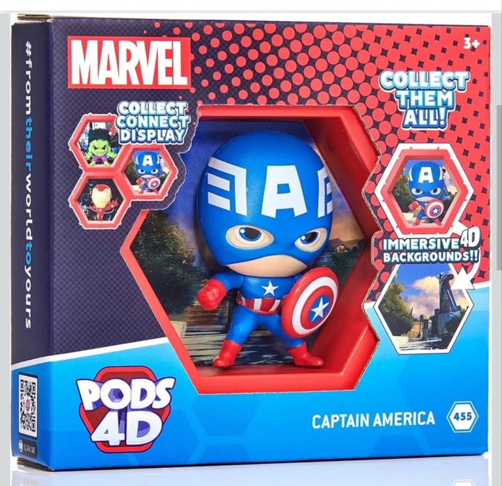 figurka Captain America #455
Seria Marvel PODS 4D