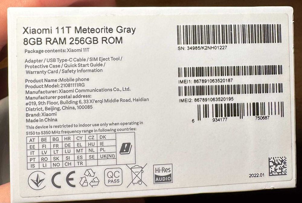 Телефон Xiomi 11T Б/у