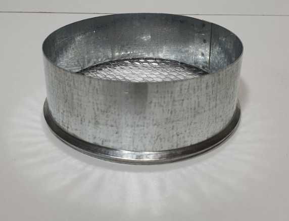 Заглушка вентиляційна 120 мм з сіткою оцінкована