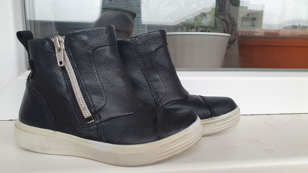 Сапожки ECCO, шкіряні , 27р.