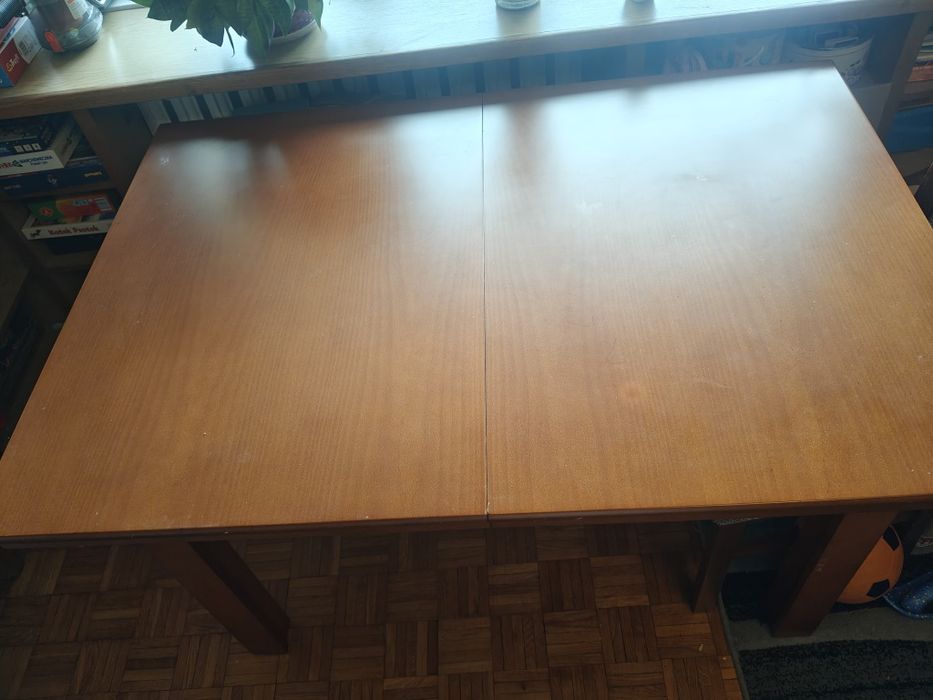 Stół drewniany bardzo ciężki 130x 90