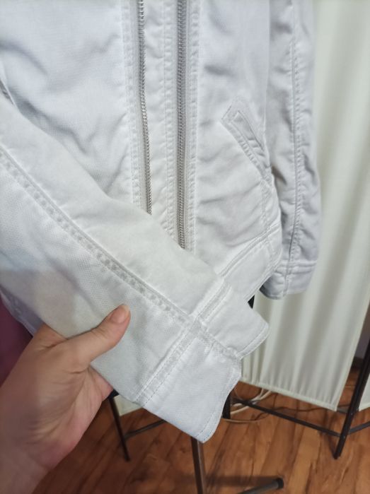 Kurtka ramoneska dwa zamki w stylu Dirty Wash Taifun