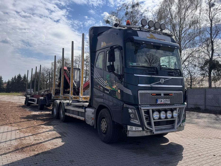 Sprzedam zestaw kłonicowy Volvo FH 750 2015 rok z żurawiem i przyczepą 2020