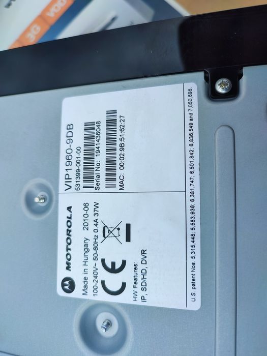 Sprzedam dekoder Motorola VIP 1960-9 DB z dyskiem twardym