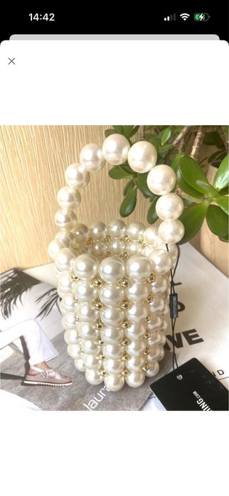 Сумка біла нарядна