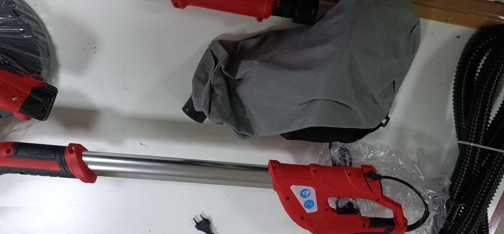 Lixadeira de pladur , lixadeira elétrica para drywall, lixadeira dobrável para drywall, com cabo telescópico, lixadeira elétrica, lixadeira de gesso