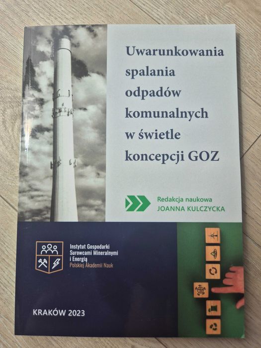 uwarunkowania spalania odpadów komunalnych  w świetle koncepcji goz ksiazka