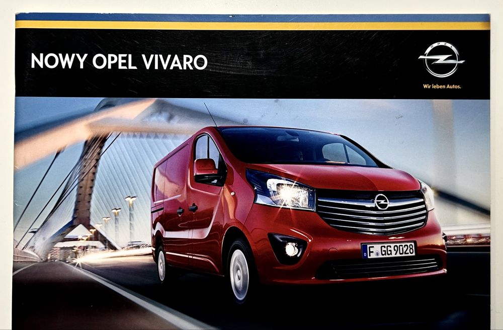 Nowy Opel Vivaro Prospekt Katalog Język Polski