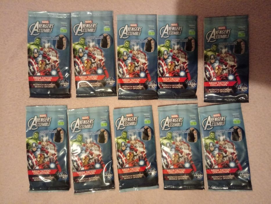 Zestaw tatuaże Avengers Assemble Marvel