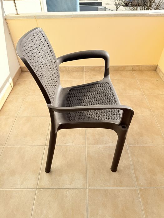 Conjunto de 6 cadeiras de jardim/terraço.
