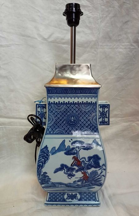 Par Jarras Candeeiros Porcelana Chinesa