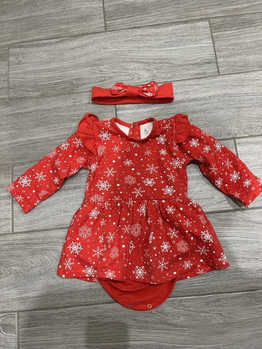 Новорічна сукня-боді сніжинка