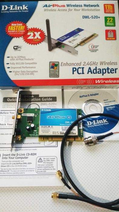 Wi-Fi адаптер PCI D-Link DWL-G510