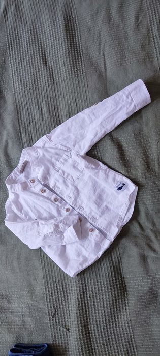 Lniana koszula niemowlęca r. 74