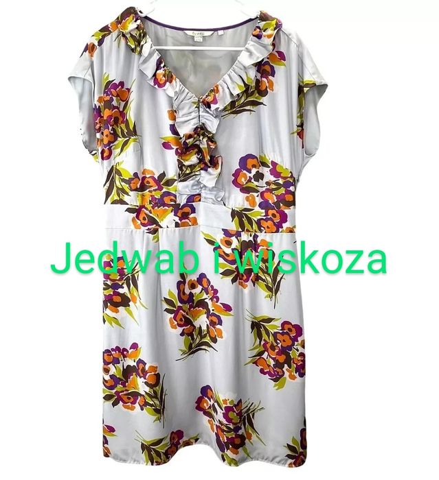 Sukienka letnia jedwab i wiskoza r.50