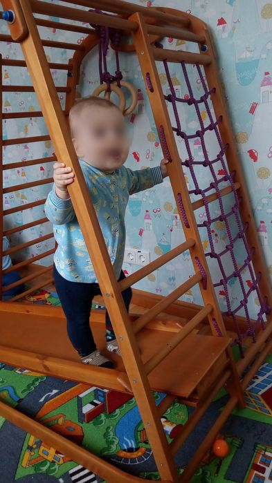 Спортивний дитячий куточок для кімнати, + сортер