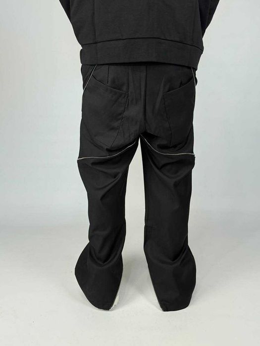 Rick Owens banana cut drkshdw клеш штаны черные кльош штани чорні M L
