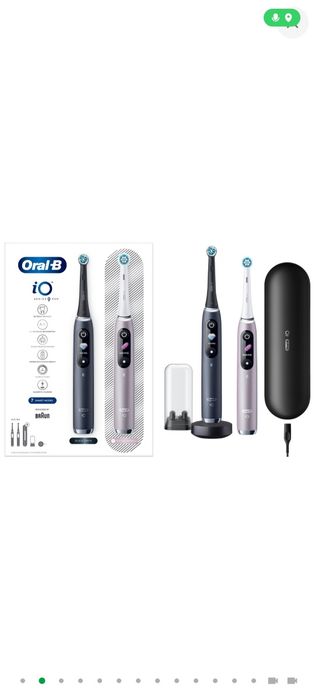 Набор электрических зубных щеток Oral-B iO 9 Черная и Розовая
