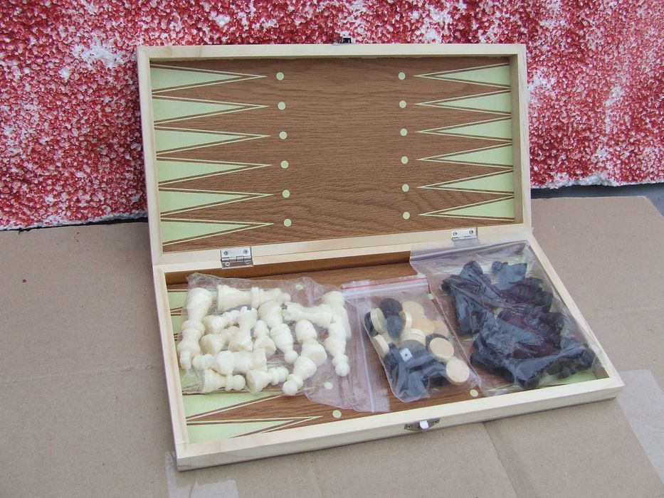 Шашки/Шахматы/нарды 3 в 1/деревянная доска/шахи/chess