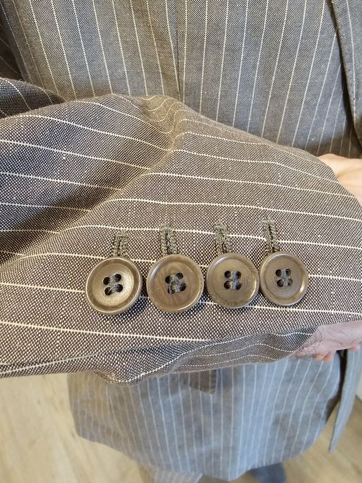 Lniany, elegancki garnitur BOSS, 700 zł TANIEJ!