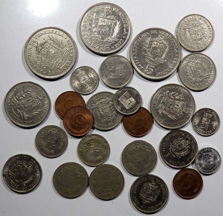LOTE 26 Moedas da Venezuela - Excelente . Só 5,00€