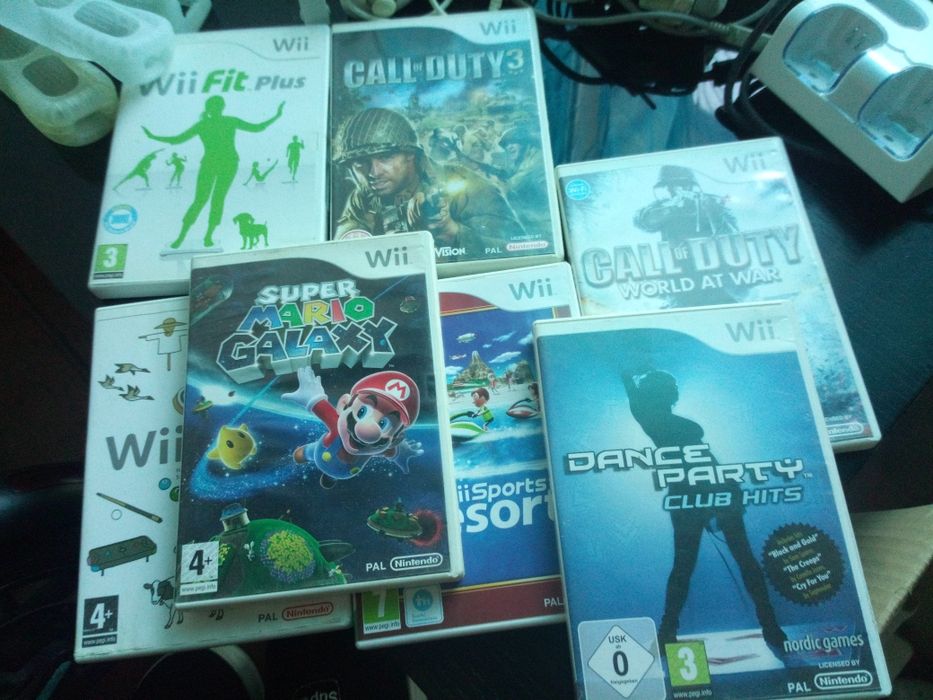 Wii conjunto com jogos e acessórios