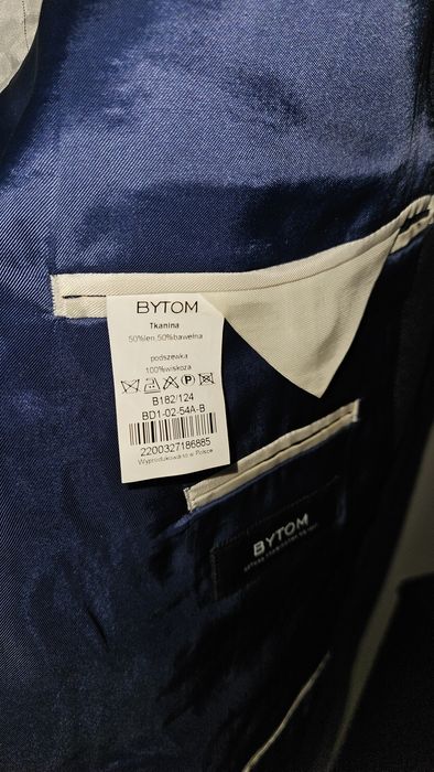Marynarka BYTOM B 182/124, len i bawełna.
