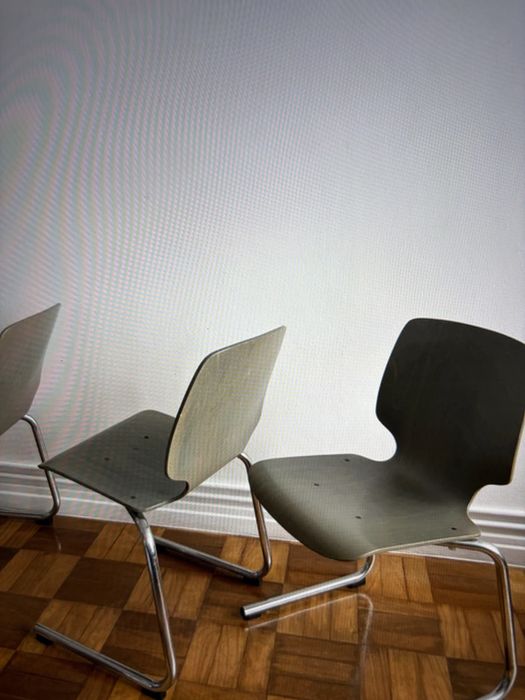 set of 3 mid-century pagwood chairs kusch&co