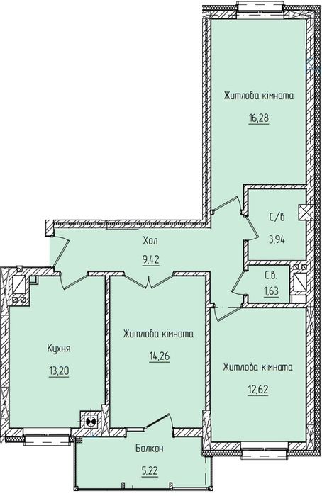 Квартира; Новобудова; Чернівці; Продаж; 3 кімнати;