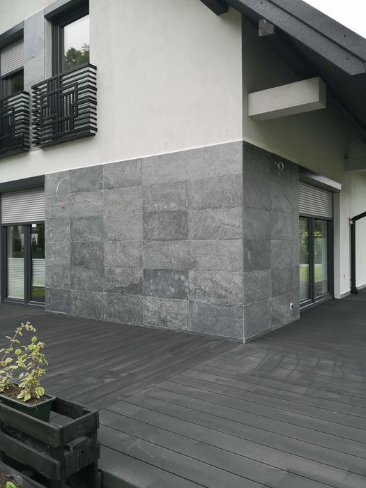 Płytki kamienne Silver Grey 60x30 kamień naturalny na elewację .