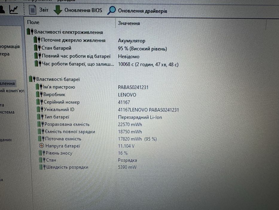 Безшумний ноутбук Lenovo. 8Gb, SSD128Gb, гарний стан та батарея.