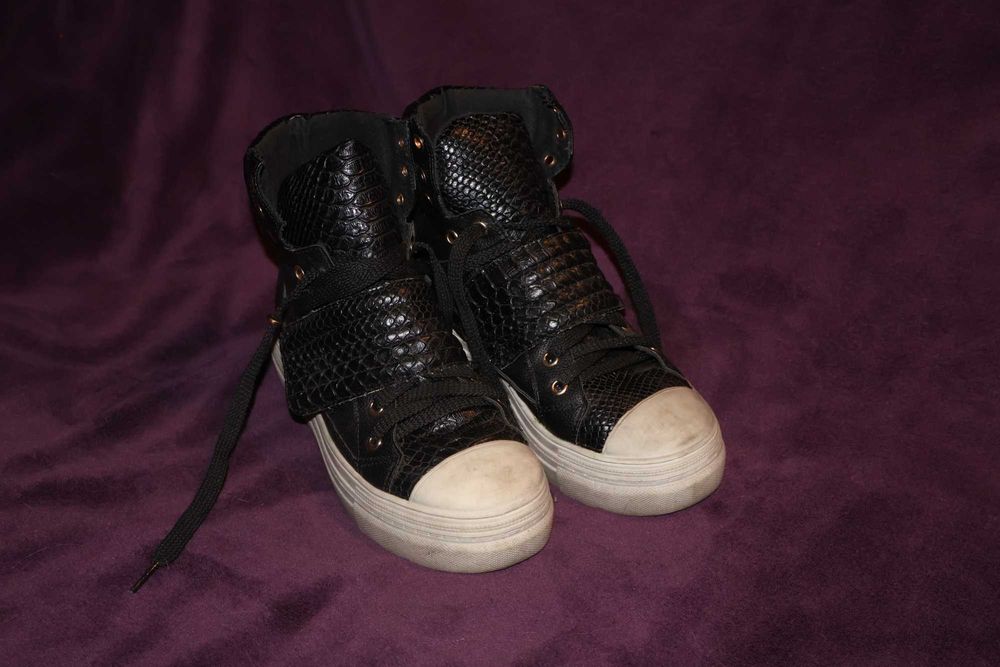 Wysokie Trampki gruba podeszwa Emo Punk Rock Alternative roz,37-38