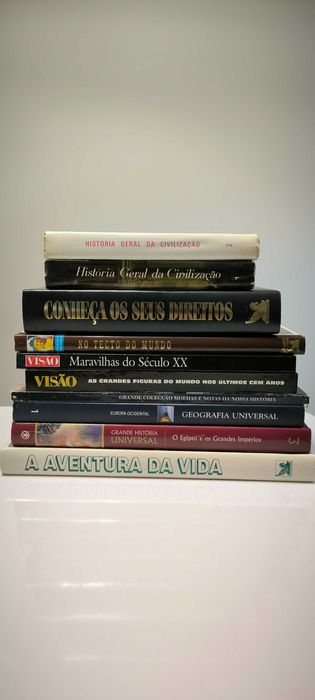 Livros diversos de colecção de capa dura