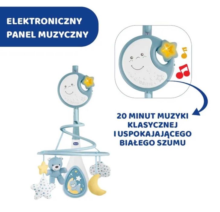 Chicco karuzela 3w1, Next2Dreams, niebieska