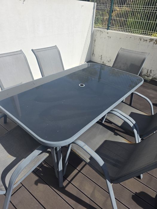 Conjunto refeição jardim