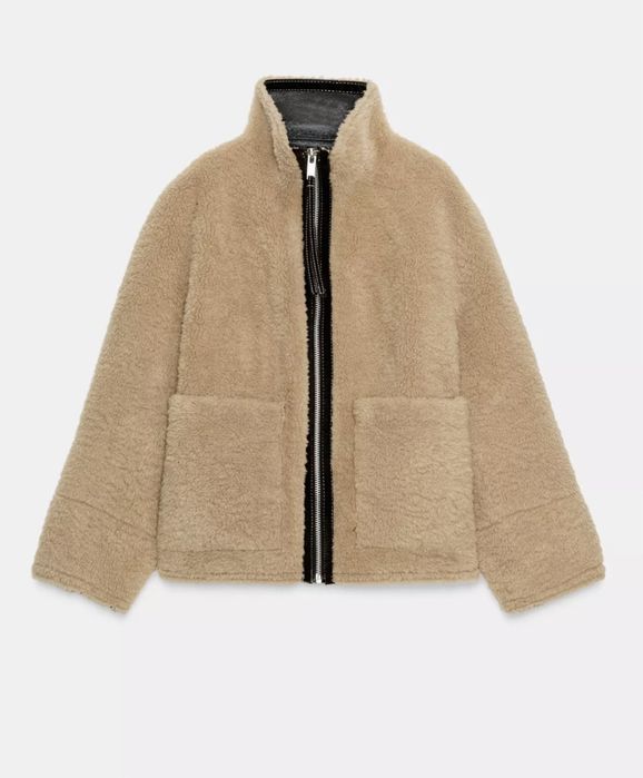 Шуба дублянка Zara Xs 34 M 38 S 36