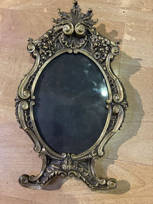 Conjunto antigo em metal/estanho De molduras vintage