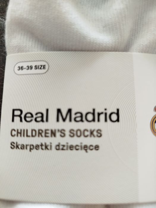 3 pak Skarpety Real Madryt 36-39