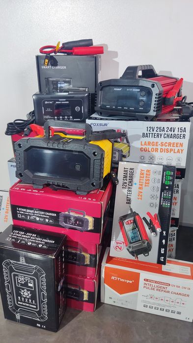 Зарядний пристрій Зарядка акумулятора Автомобільне зарядне 12v/24v