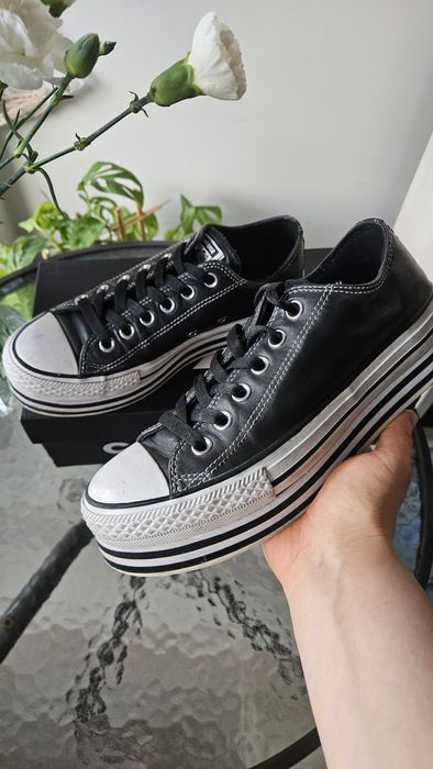 Conversy trampki niskie krótkie platforma podwyższane alternative skóra 24 cm 37,5