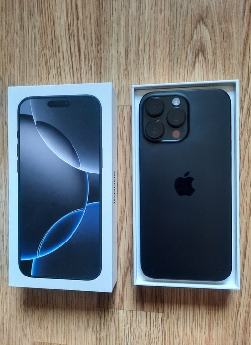 iPhone 16 Pro Max 256, czarny, nowy, bateria 100%