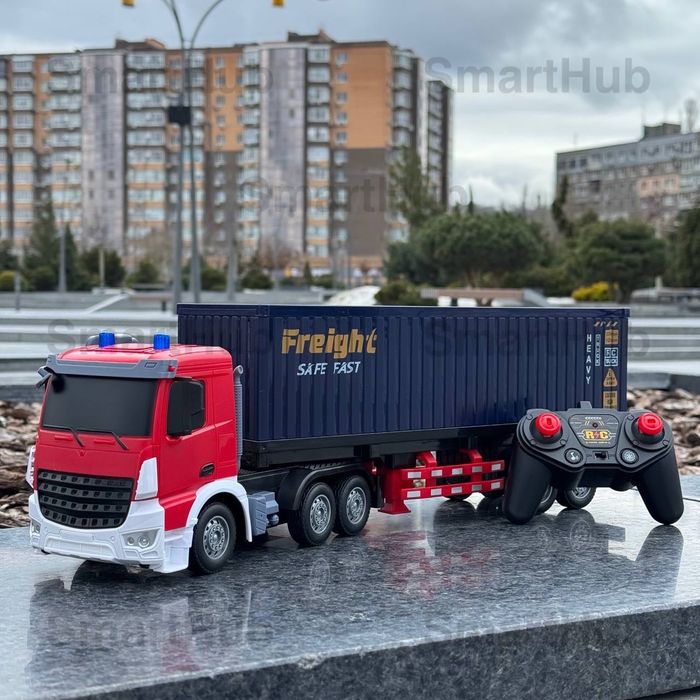 Грузовик на радиоуправлении Euro Truck Красный, Фура на пульте